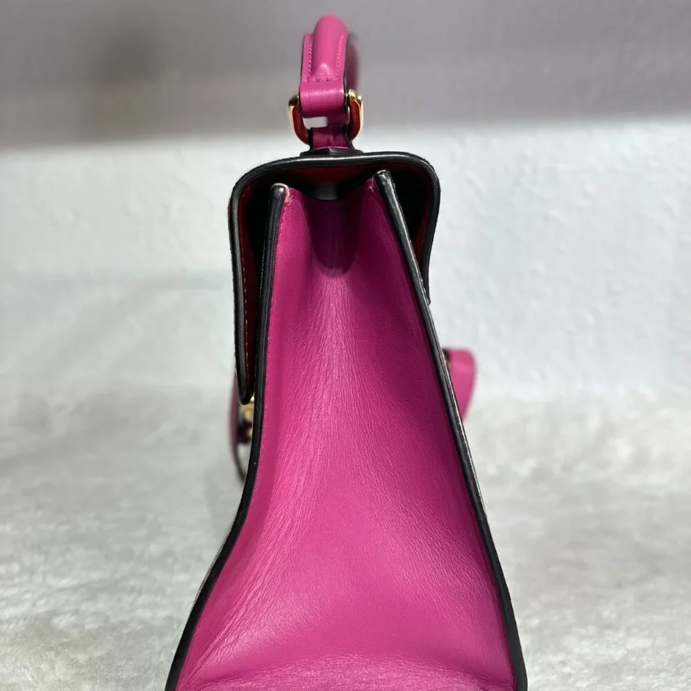 Gucci GG Logo Supreme With Top Handle Padlock Shoulder Bag Crossbody - Picture 3 of 9